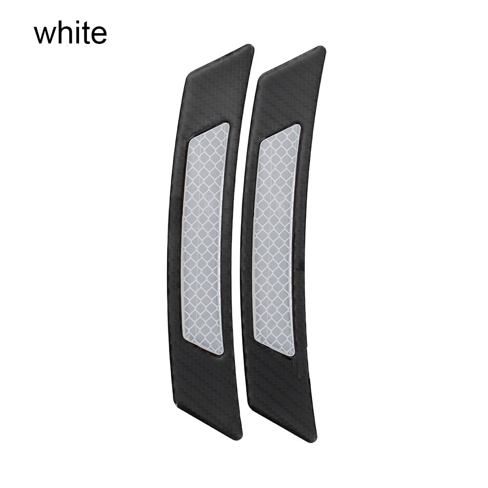 2Pcs Car Reflector Rearview Mirror Reflective Sticker Truck Vehicle Strip Tape Waterproof DIY Car Exterior Styling Accessories: D-white-17x3.2cm