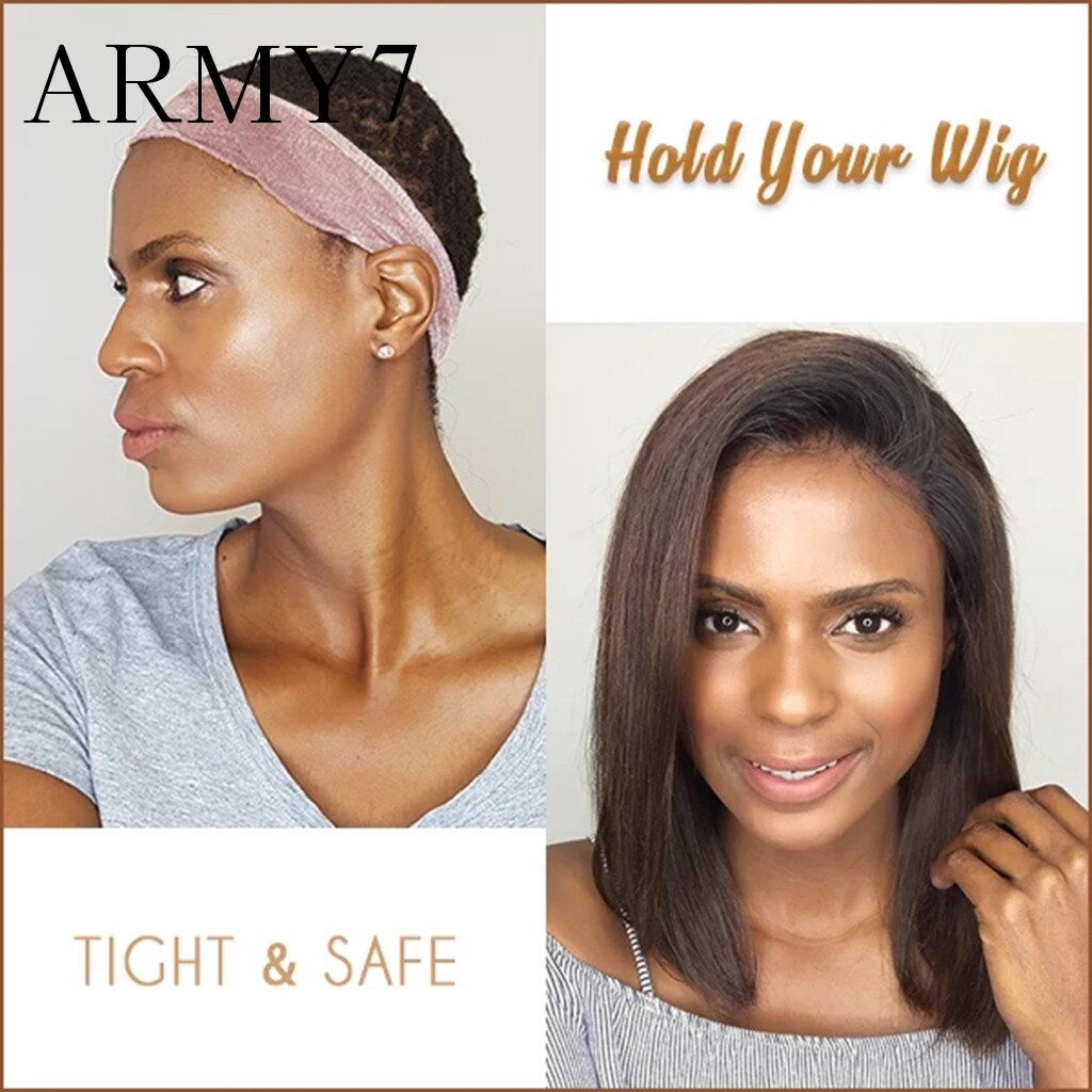 Elastische Pruik Hoofdband Multifunctionele Antislip Hoofd Wrap Met Fluwelen Pruik Haarband Vaste Anti-Slip haar Houder Thuis Slaap Hoofddeksels