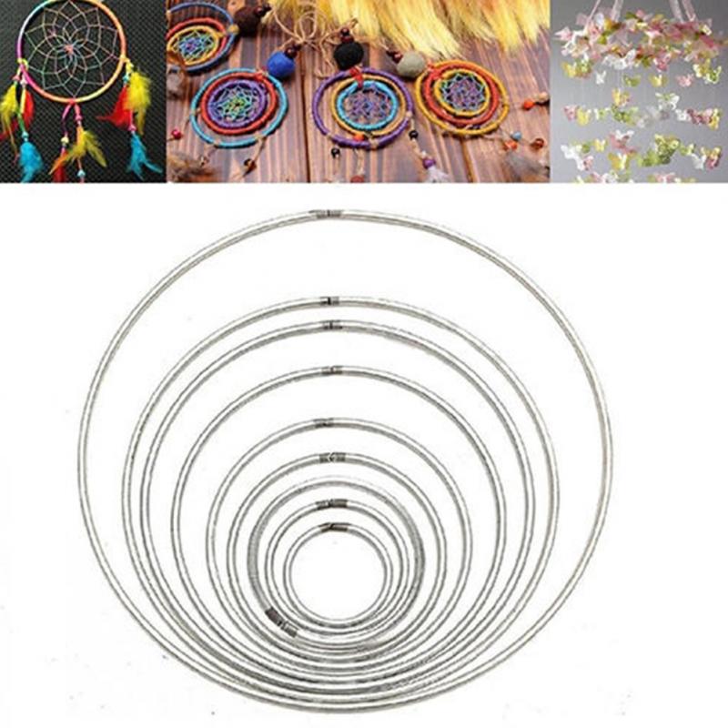 Ronde metalen hoepel met diameter, dromenvangerring, wandhangers, macramé knutselwerkjes, hoepel voor geestenschilden, mandela's, doe-het-zelf decoratie voor thuis, mascotte