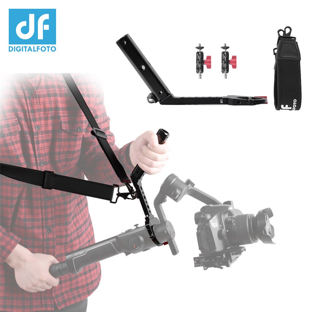 DF DIGITALFOTO voor Moza Air 2 voor Zhiyun Crane 2 Gimbal TERMINATOR-AIR2 Veelzijdige Handvat met Hand Release Strap
