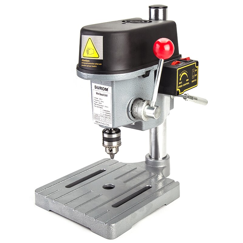 0.6mm - 6.5mm High-accuracy Mini Rotary Drill Press Bench Tools 340W 220V