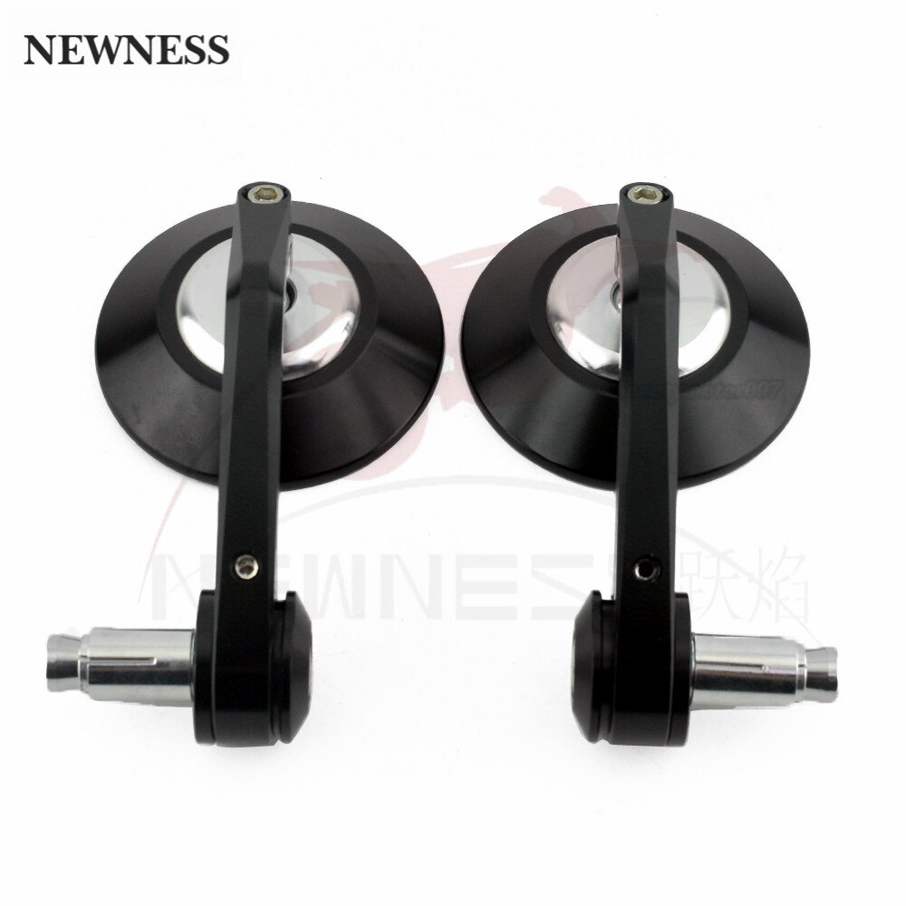 CNC 7/8" 22mm Universal Mirror Rearview Handle Bar End Mirrors Fit For Ducati Monster Aprilia Suzuki MV Agusta Cafe Racer