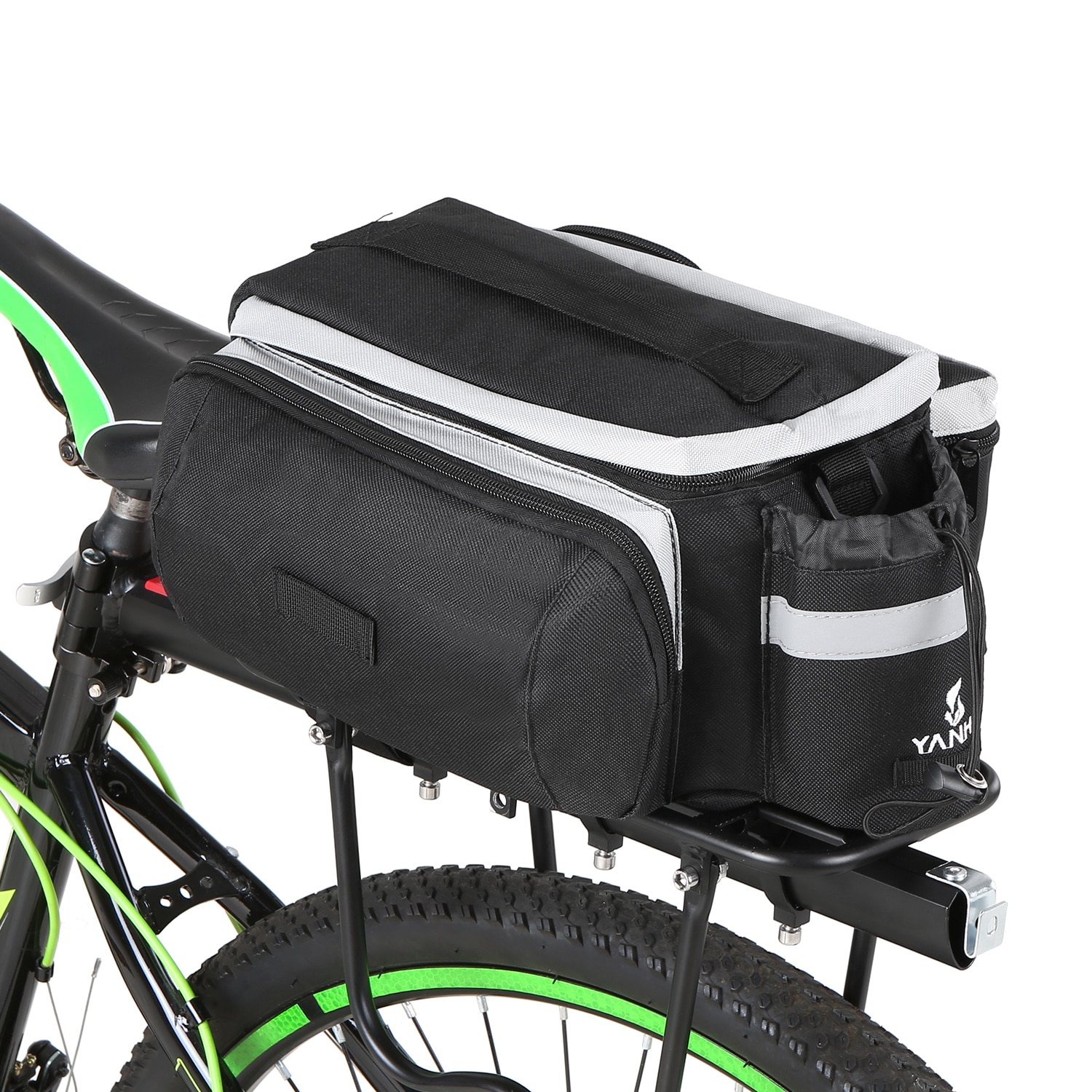 Multi Water-resistant Bicycle Rear Seat Bag Cycling Bike Rear Rack Trunk Pannier Luggage Carrier Bag Handbag Shoulder Bag
