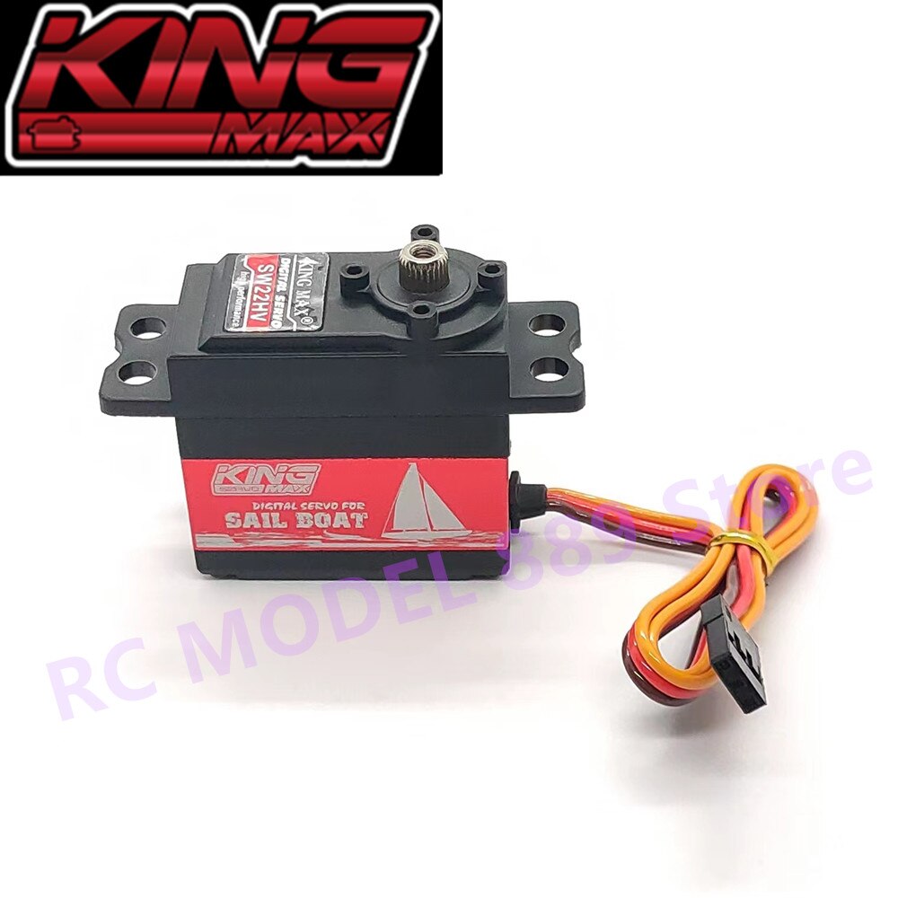 Kingmax SW22HV 68g 22kg.cm digital metal gears sail winch servo 1--7T programmable dual ball bearings waterproof RC Sail boat