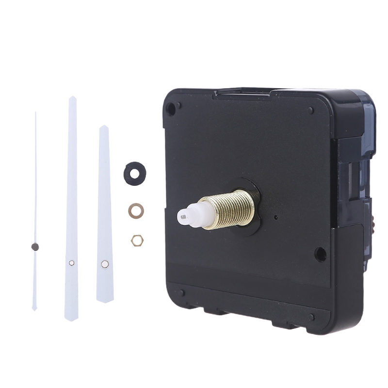 Diy Quartz Wandklok Bewegingsmechanisme Wijzers Batterij Werkende Reparatieonderdelen Set Diy White Pointer