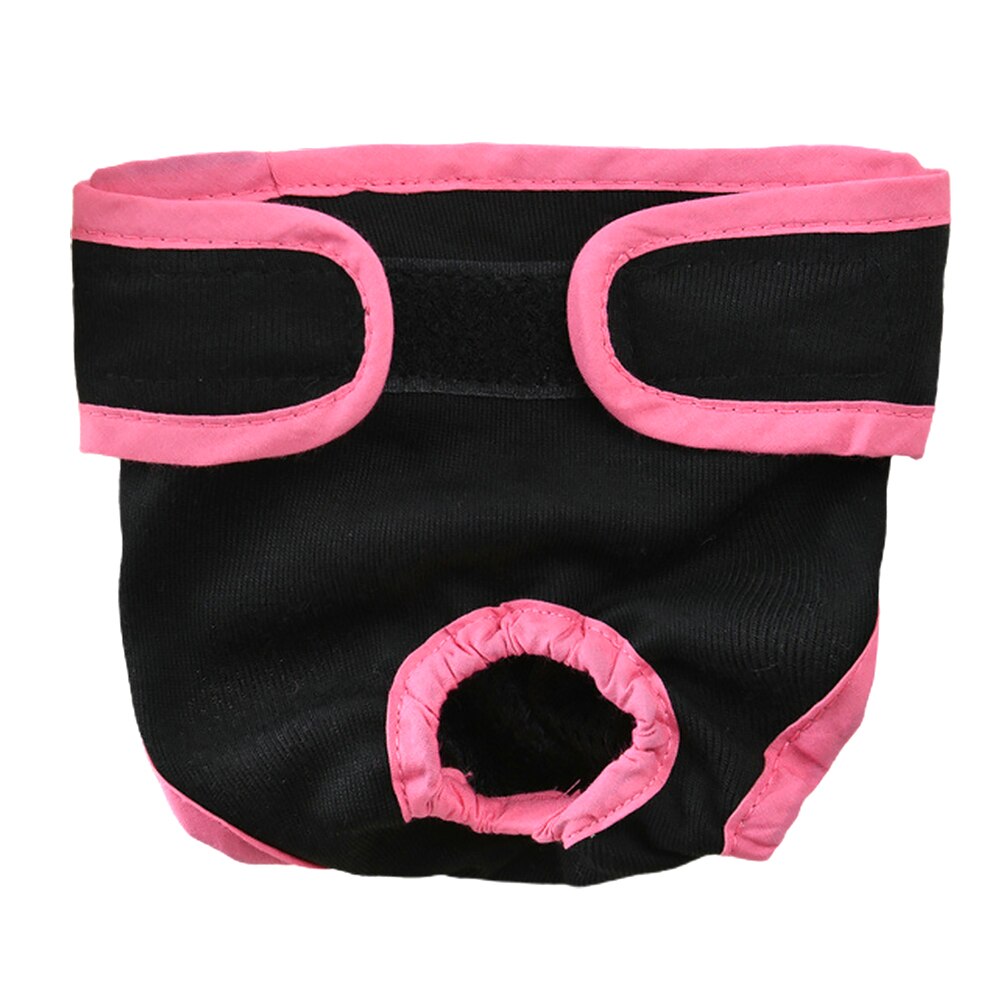 Female Menstruation Magic Sticker Home Physiological Pants Cotton Blend Reusable Dog Diaper High Absorbent Underwear Washable: Black / M