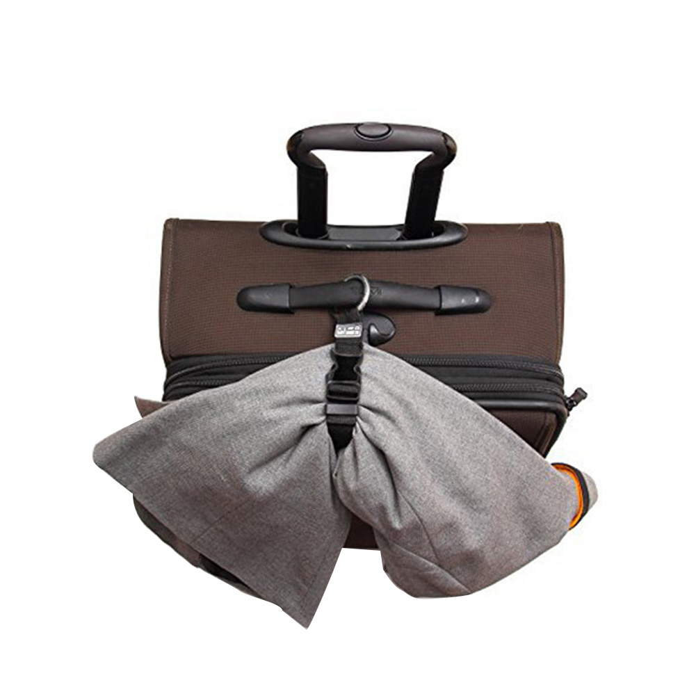 Verstelbare Sterke Vaste Riem Draagbare Multifunctionele Hanger Zwart Nylon Elastische Veiligheid Bagage Riem Koffer Anti Verloren Reizen