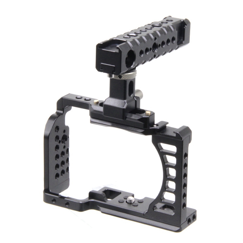 Camera Cage Top Handvat Voor Sony Canon Nikon Camera Konijn Kooi Fotografie Vlog Schoen Chute Camera Handvat