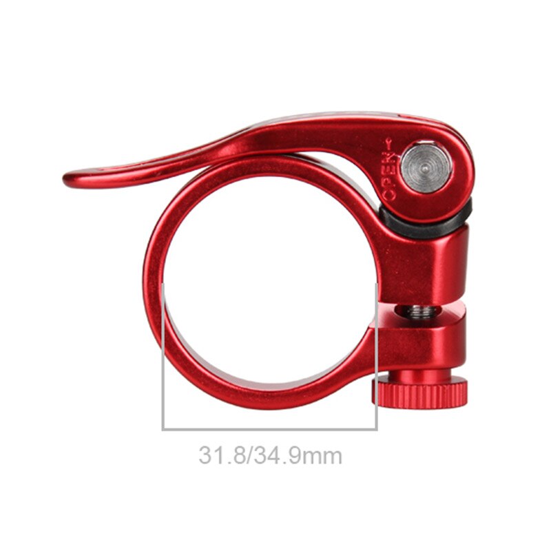 31.8/34.9mm Rode Zadelpenklem Zwart Goud Blauw Titanium Fiets Ultralight Lock Fiets Zadelpennen Klemmen Bike Zadelpen clip GUB