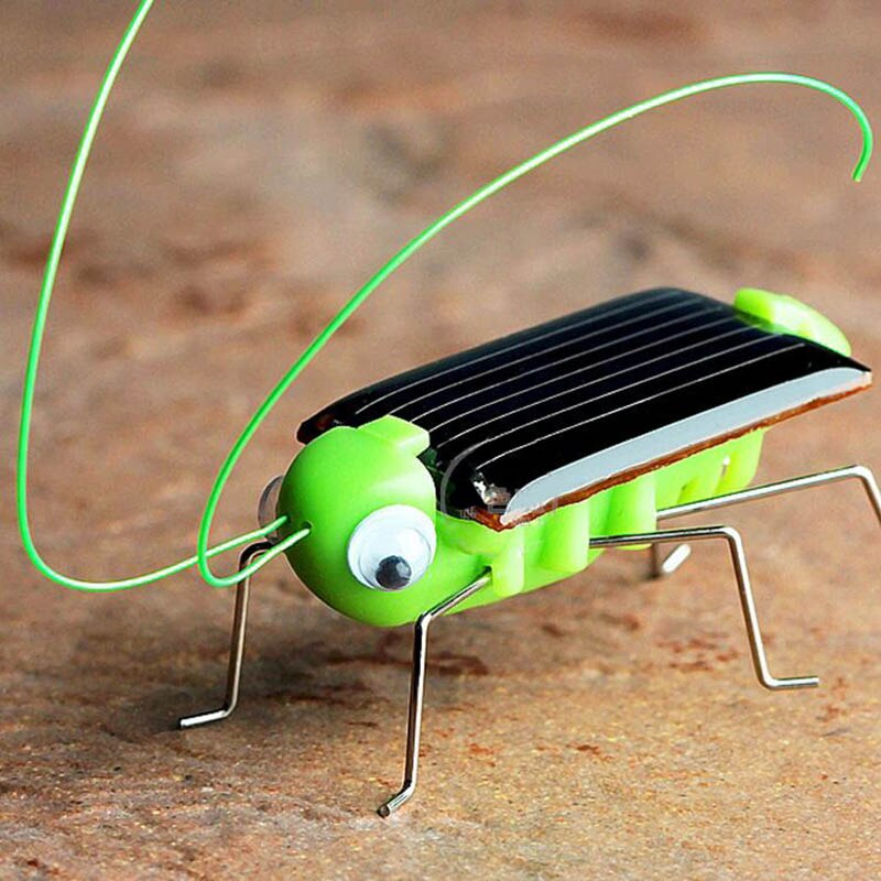 Solar grasshopper Educatieve Op Zonne-energie Grasshopper Robot Speelgoed nodig Gadget zonne-speelgoed Geen batterijen voor kids