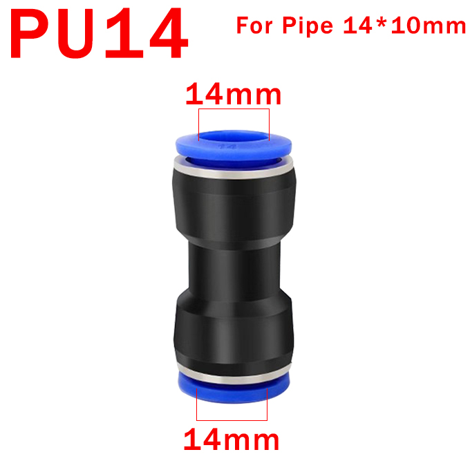 10 st pneumatiska kopplingar snabbluftkoppling slangkoppling plast pu  pg 4mm 6mm 8mm 10mm 12mm tryck in i rörplugg: Grön