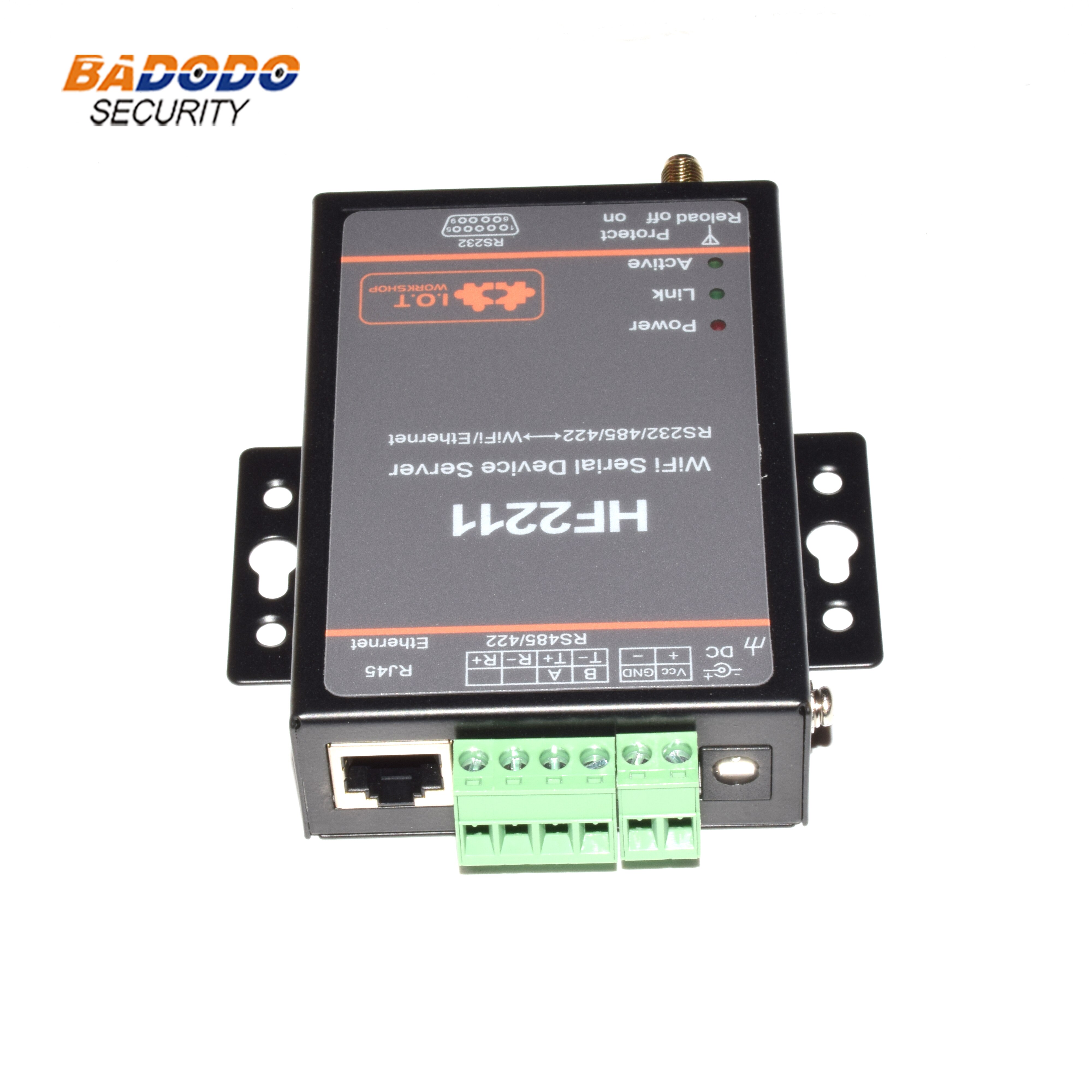 WiFi Searial Device Server RS232/RS422/RS485 to Ethernet Wi-Fi converter server HF2211 Support Modbus TCP protocol