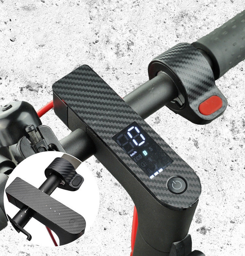 Película protetora acessórios scooter scooter fibra de carbono central pvc adesivo para xiaomi m365 pro scooter elétrico acessórios