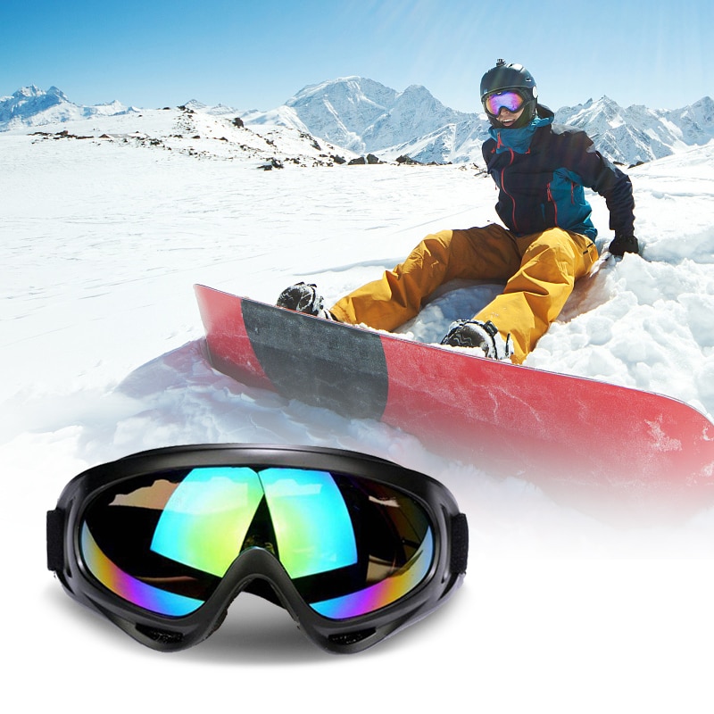 1 Pcs Winter Ski Snowboard Goggles Mountain Skiën Eyewear Bril Outdoor Sport Sneeuwscooter Moto Fietsen Zonnebril Anti-Fog Ski