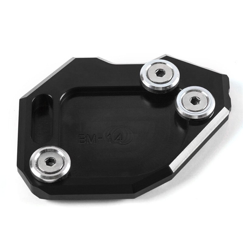 Kickstand Extension Plate Foot Side Stand Enlarge Pad Support Plate For BMW F800GS F800 GS F 800 GS: Black