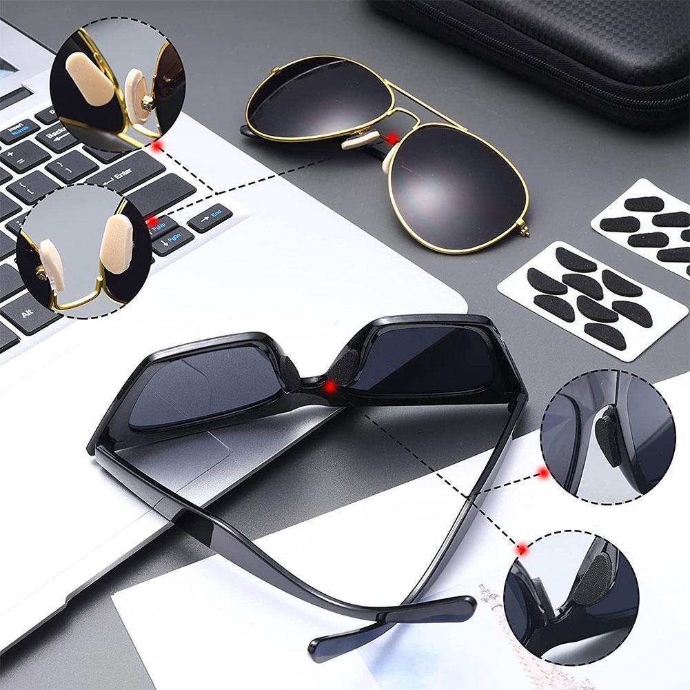 8Pc Bril Neus Stok Neus Pads Zelfklevende Lenzenvloeistof Eva Neus Pads Anti-Slip Glazen Geen Makeup Neus pads Brillen Nosepads