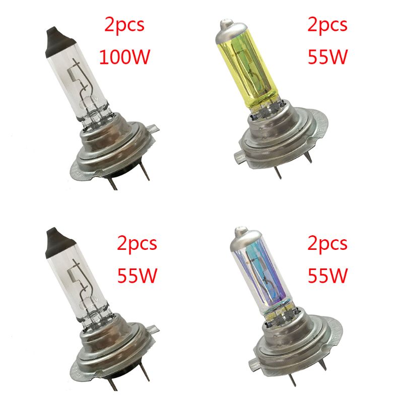 Bombillas halógenas de xenón para faro delantero de coche, luz Exterior H7, 55W/100W, 12V, 3500-4500k, 2 uds.