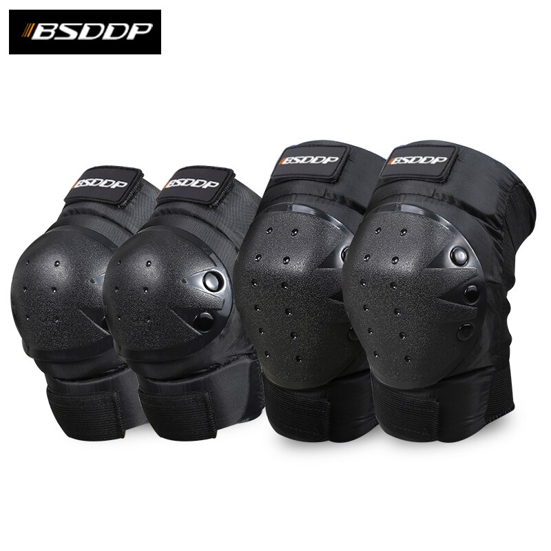 4 stuks Motorcycle beschermende kleding kniebeschermers elleboog off-road motorrijden apparatuur scooter kniebeschermers elleboog pads