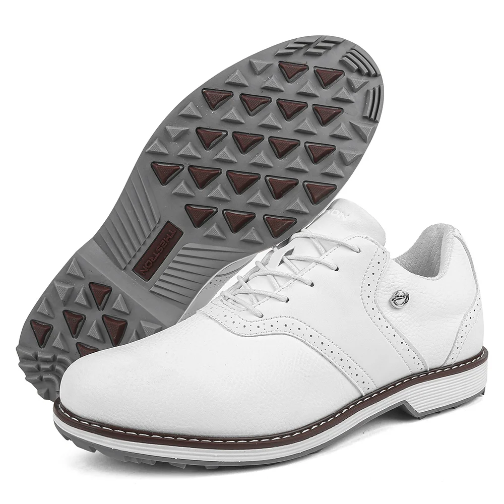 Klassische Golfschuhe Herren Spikes Golfschuhe Bequeme Fitnessstudio Turnschuhe