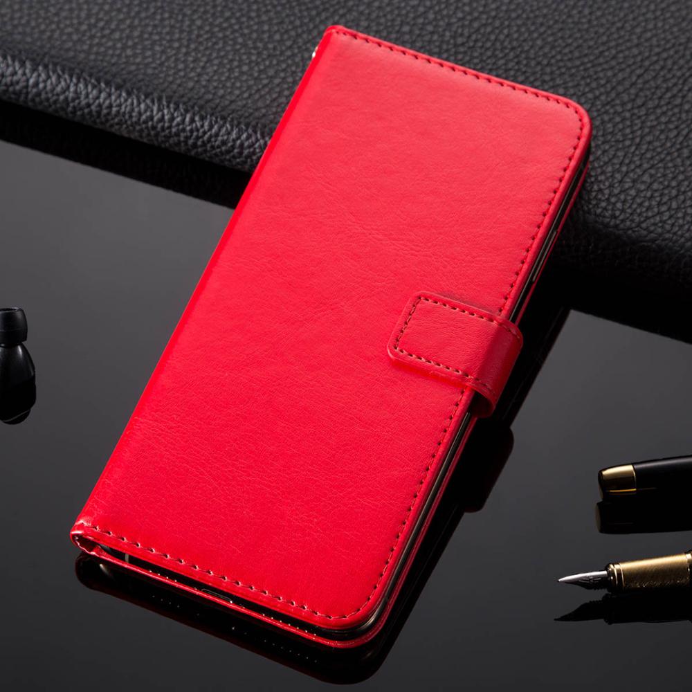 Luxe Lederen Flip Boek Stijl Case Voor Cubot Kingkong 5 Pro Wallet Standhouder Case Voor Cubot Kingkong 5Pro 6.09 telefoon Cover: red case