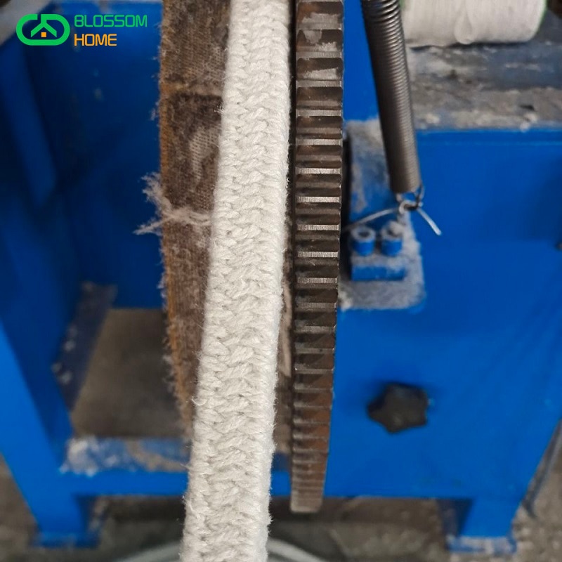 5M Lenght Ceramic Fiber Sealing Strips Aluminosilicate Stuffing Seal Strips Alumina Silicate Fibre Furnace Door Sealing