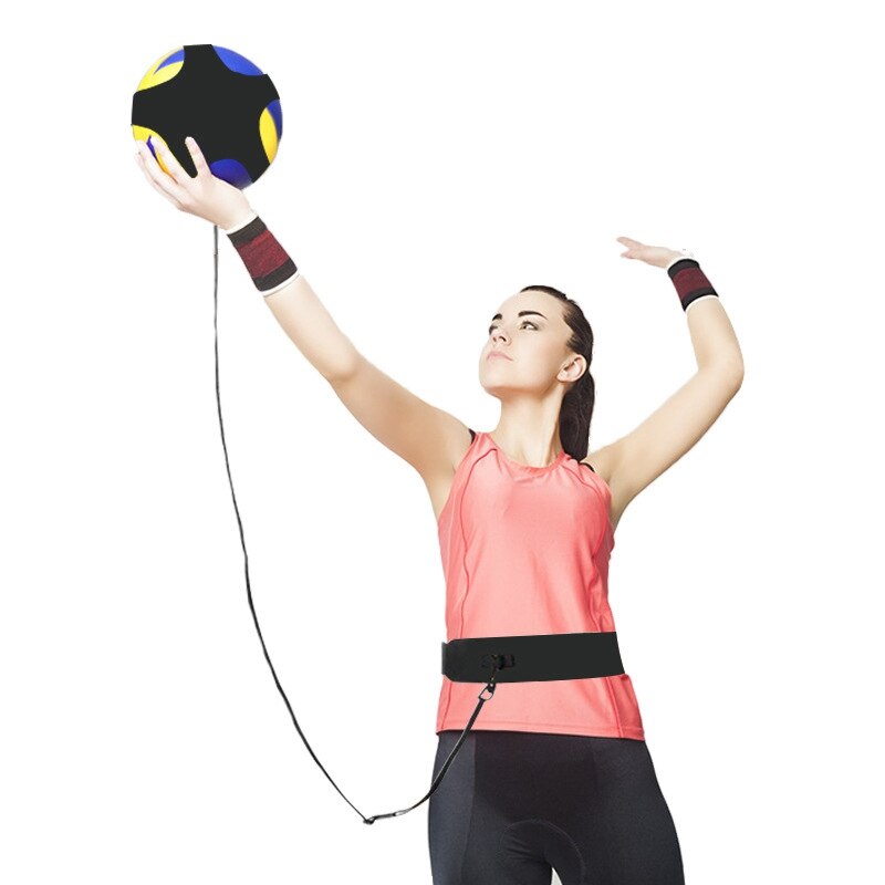 -volleyball træningsbælte med justerbar volleyball træningsudstyr til servering og arm sving træner: Default Title
