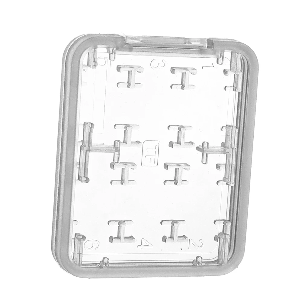 8in1 Sim-kaart Opbergdoos Transparante Geheugenkaarten Case Waterbestendig Houder Cover voor Micro SD SDHC TF Geheugenkaarten mini Box: Goud