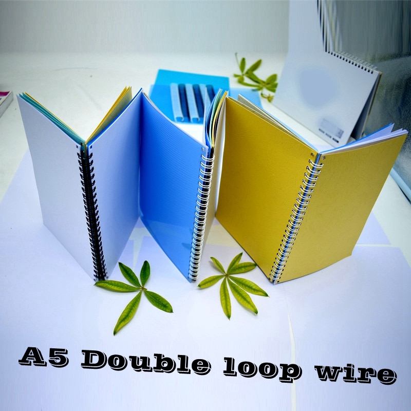 100PCS/BOX A5 size 210mm 23 rings 6.4-14.3mm steel iron double loop wires binding wire calendar binding wires