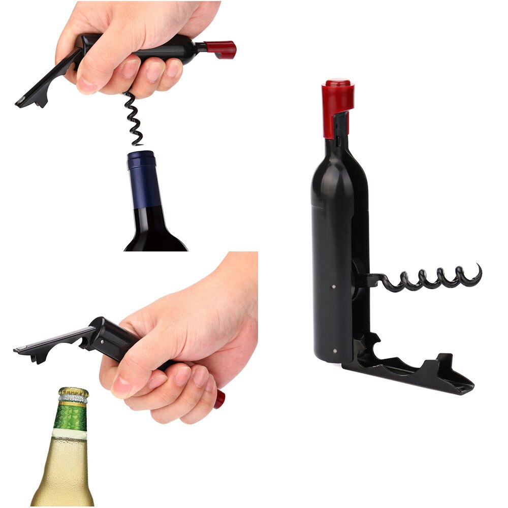 Ouvre-bouteille de vin 2 en 1 pour serveur, accessoires pour hommes, ouvre-bouteille de vin, tire-bouchon, facile à transporter, SA60