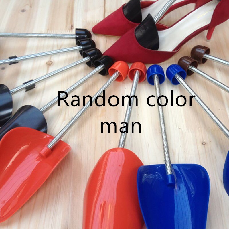 Fits Fixed Support Stretcher Shaper Plastic Spring Men Shoe Shoes Trees shoe shaped fixed shoes without distortion: random color man