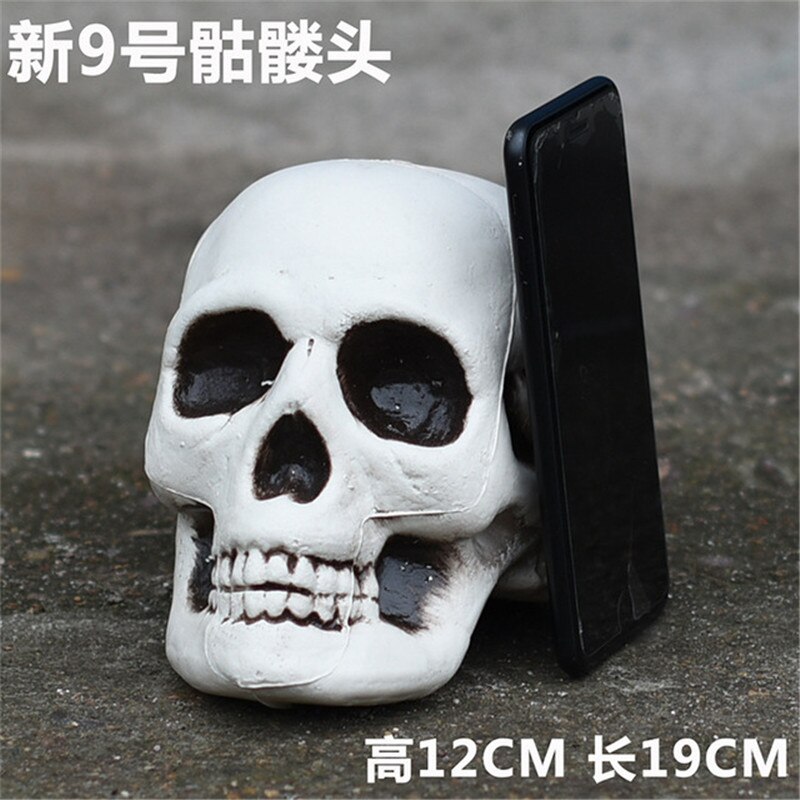 entsetzlich Schädel Statue Skulptur Halloween Bar Nachtclub Dekor Handwerk Malerei Requisiten Bar KTV Zähler Hause Dekoration: 9