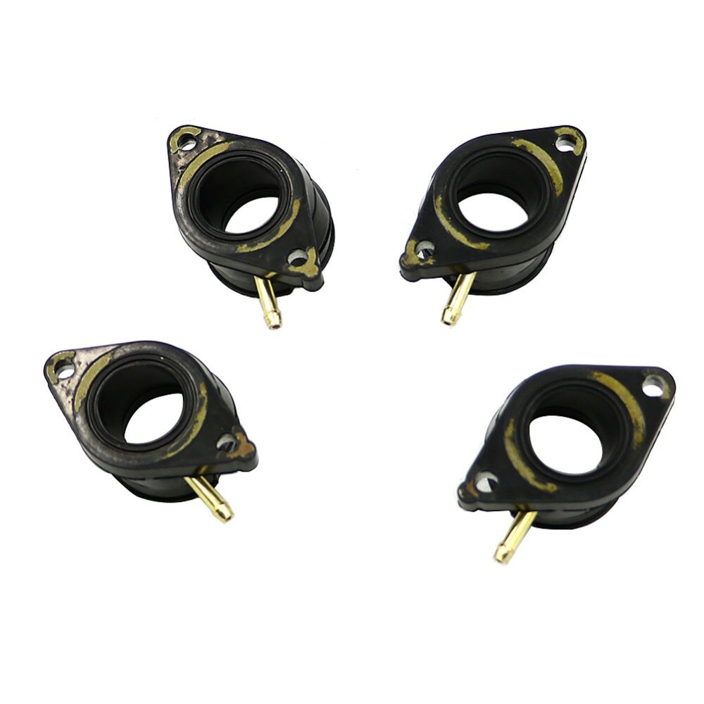 4 piezas del carburador de la motocicleta Intakeface múltiples colas para Yamaha XJ550 XJ 550, 1981, 1982, 1983, 81-83
