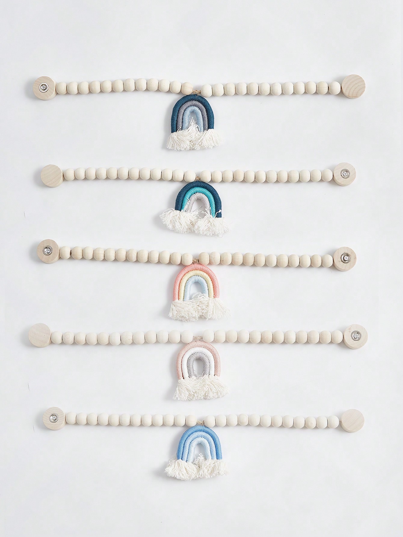 Magnetische regenbooggordijnen Magnetische sluiting Houten kralensteun Gordijndecoratie Toepasselijke gordijnen Slaapkamer Keukengordijnen