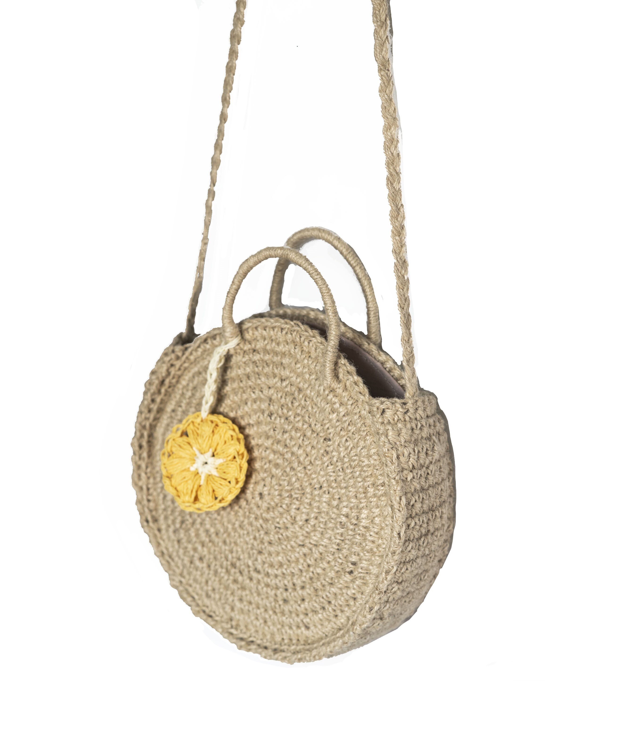 Kavshak Gänseblümchen Detail Jute Stilvolle Natürliche Runde Tasche Rattan Strand Bote in Der Türkei luxus handtaschen frauen taschen