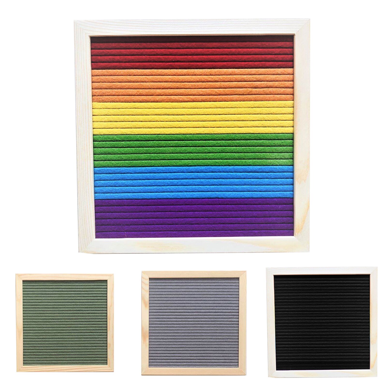 Handmade Square Frame Felt 460 Letter Set Message Board with Bracket Home Decor