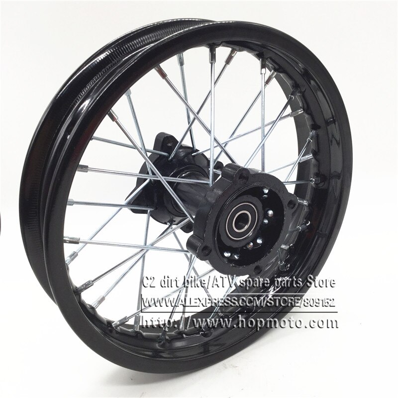 Pit bike Rim of 12inch Rear Wheel Rim 80/100-12inch Steel dirt bike wheel Rims