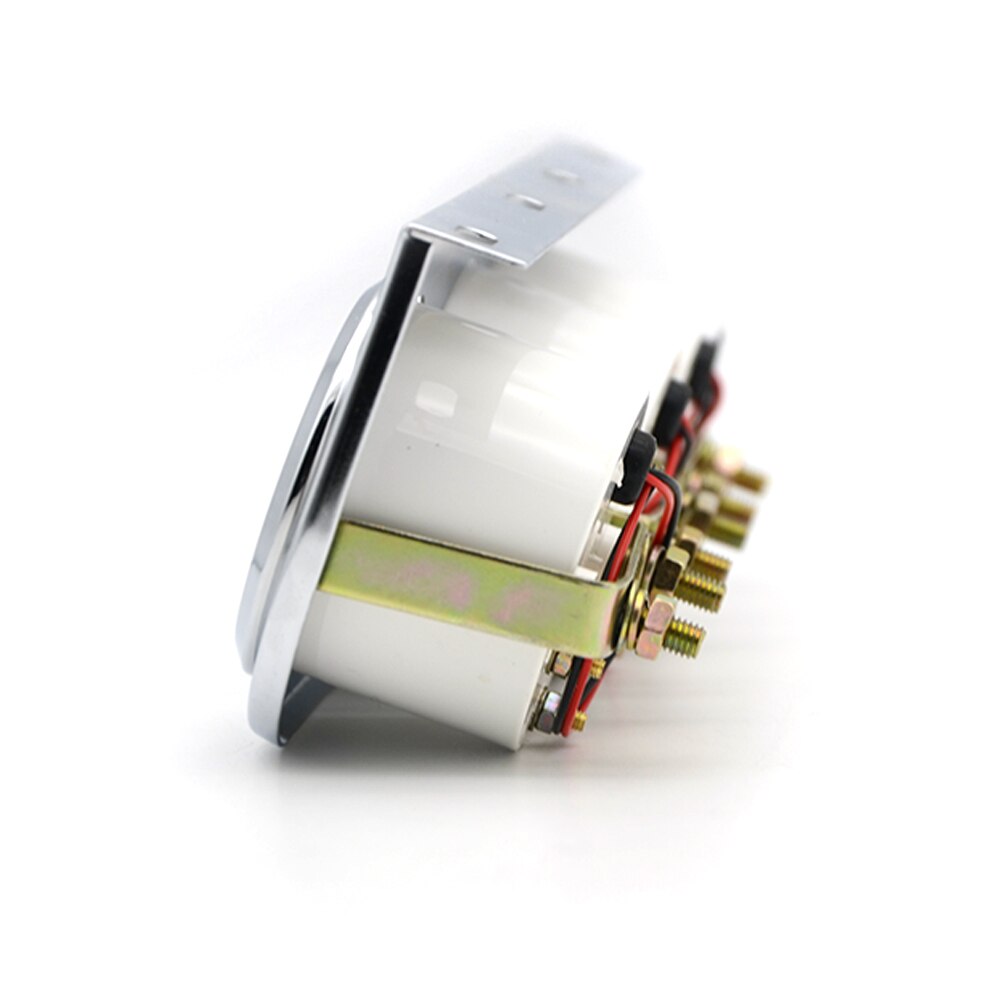 Triple Kit 52mm Oil Temp Oil Pressure Volt Gauge Meter White Face Chrome Kit With Sensors