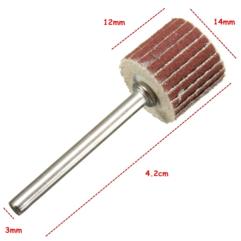 10 Stuks 12Mm Schuurpapier Slijpschijf Schuurmiddelen Ontroesten Polijsten Dremel Accessoires Set 80-600 Grit Voor rotary Gereedschap