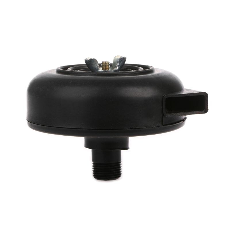 16/20mm zwarte kunststof mannelijke schroefdraad uitlaatgeluiddemper luchtfilter demper compressor