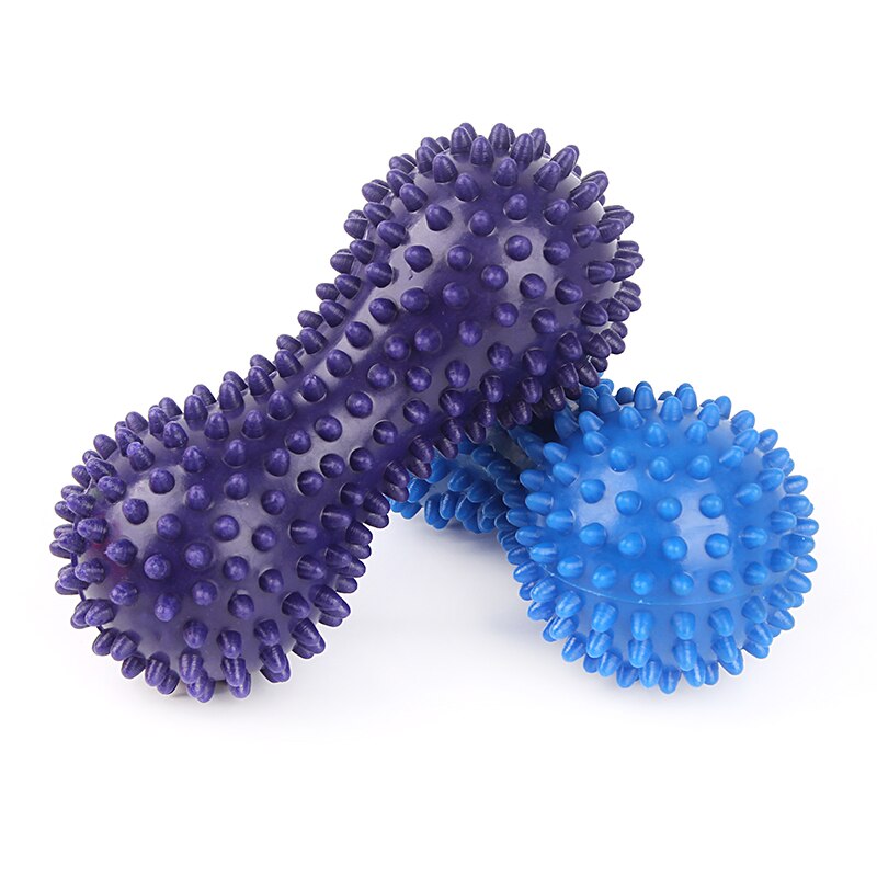 Peanut Massage Ball Feet Massager Spiky Trigger Point Relief Muscle Pain Sensory Stress Ball Therapy Gym Muscle Relex Apparatus