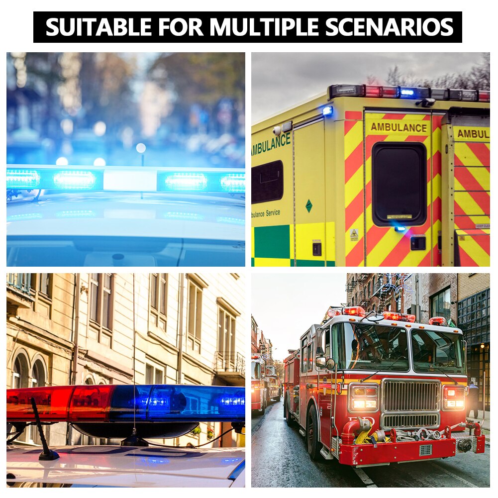 Lumière stroboscopique de Police 2 pièces/ensemble LED 5/6, feux d&#39;avertissement d&#39;urgence pour voiture, camion, moto, 4 Styles, feu d&#39;arrêt de frein arrière