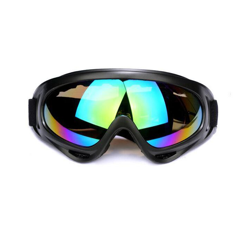 Ski Snowboardbril Bergskiën Brillen Sneeuwscooter Wintersportbril Sneeuwbril Fietsen Zonnebril Herenmasker voor de zon: Black