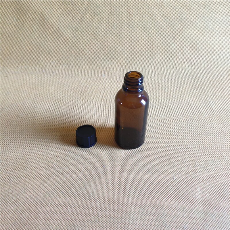 5pcs 20ml Amber Dropper Doseren Flessen DIN 18mm Bruin etherische olie fles cosmetische glazen flacon