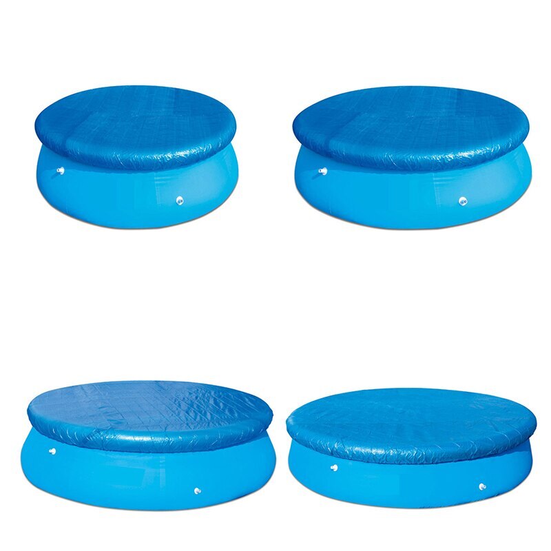 Swimming Pool Sun Shade Quick Up Pool Cover Swimming Pool Dust Cover Round Durable For Easy Pool Swimming Pool Tarpaulin
