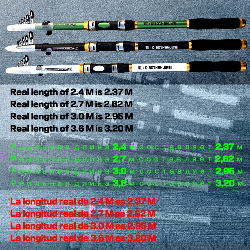 GHOTDA Sea Telescopic Fishing Rods Carp Fishing Spinning Rod Ultra Light Spinning Feeder Rod for Fishing Travel To