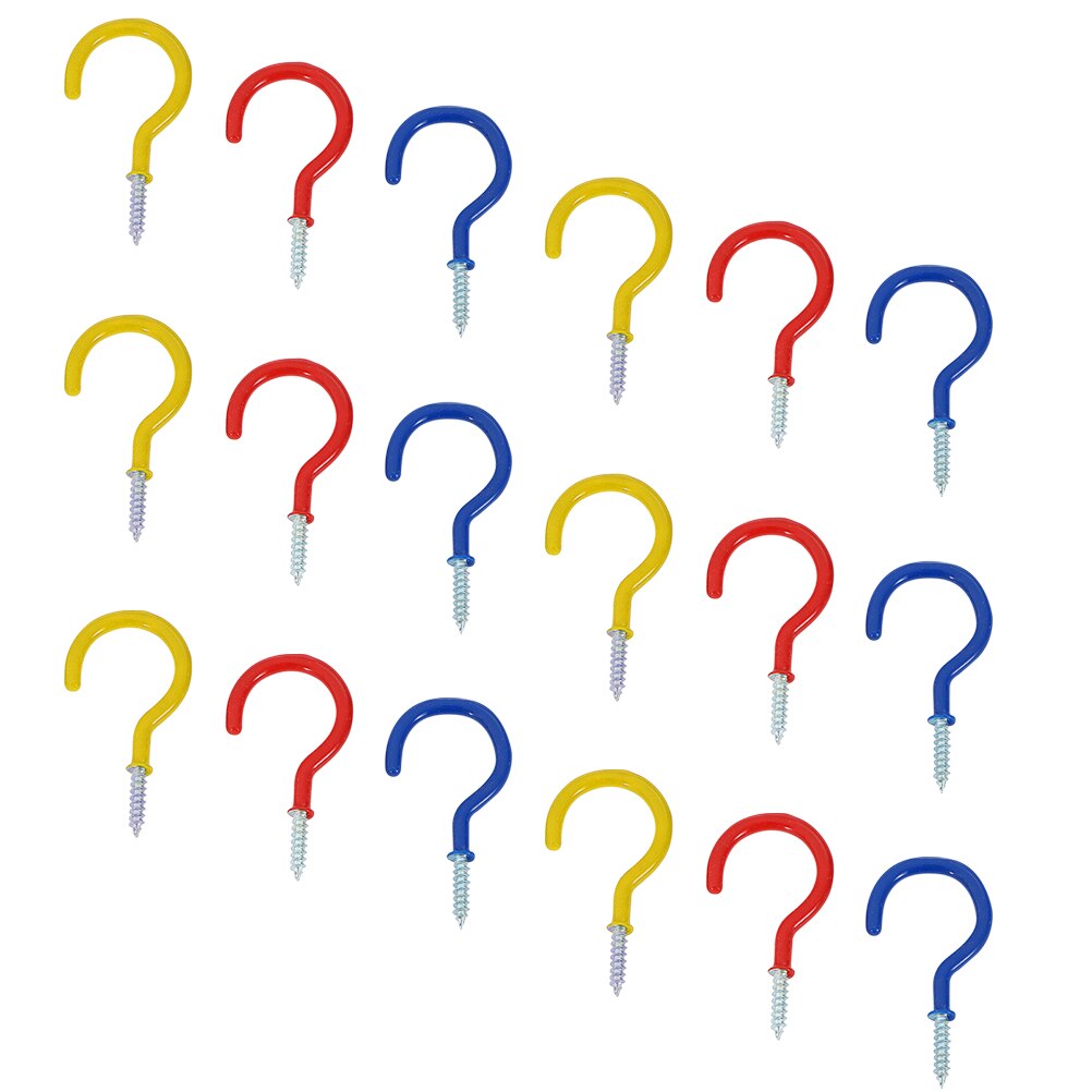 24pcs Aluminum Alloy Screw Hook Wall Mount Ceiling Hooks Alloy Ceiling Hangers