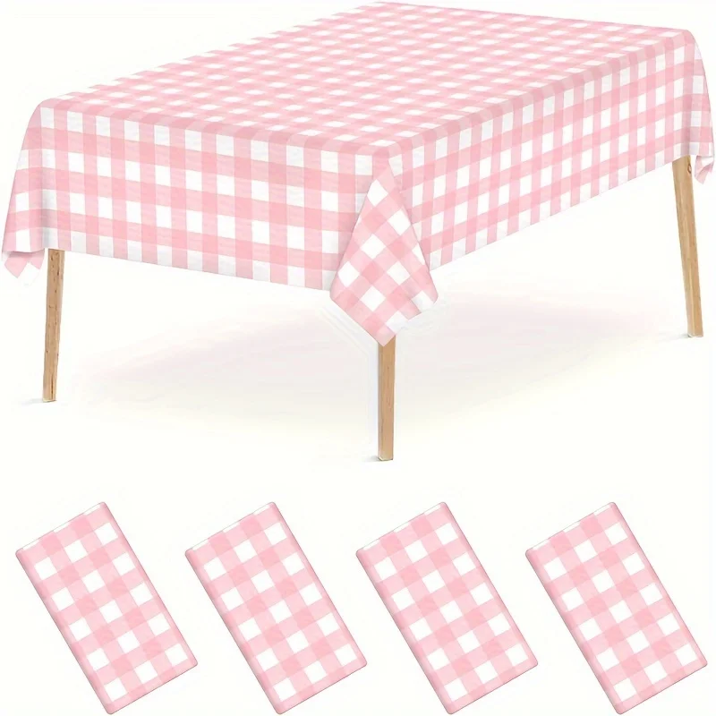 1 Stuks Pp Rechthoekige Waterdichte Eetdecoratie Tafelbedekking Restaurant Doek Covers Party Bruiloft Wegwerp Plastic Tafelkleed