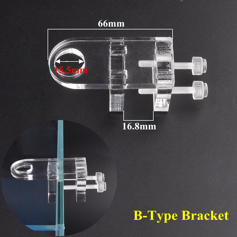 Support de Valve à flotteur à bille, 8 Types, support de serrage en verre pour Aquarium, Valve à flotteur pour Aquaculture, connexion, accessoire réglable: Black