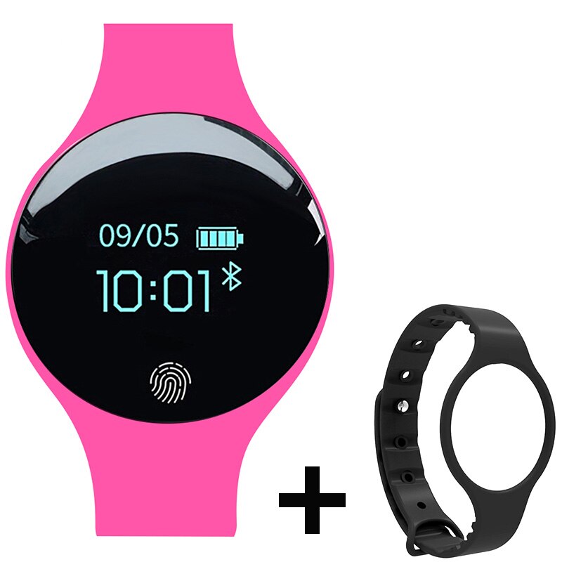 Sportsur kvinder damer armbåndsure elektroniske ledede digitale armbåndsure til kvinder ur kvindelige timer hodinky reloges: Lyserød