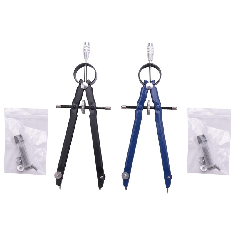 Compass with Lock, Compass for Geometry, 6inch Spring Bow Compass, Precision Compass Math, Drafting Compass, Compas: Default Title